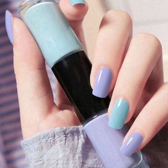 Mint Blue Gel Glitter Nail Polish - Picture 1 of 2